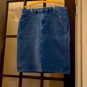 JCrew denim stretch skirt